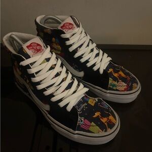 Vans x The Simpsons 2020 Christmas Sk8-Hi Men’s Size 4.5 Women’s 6 Black 721454